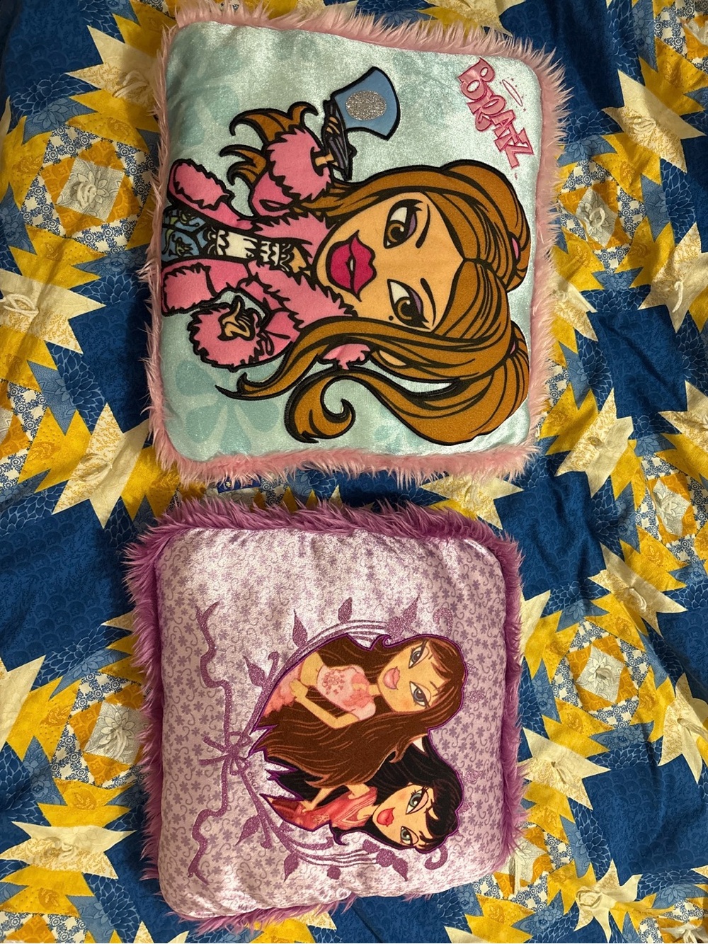 Vintage Y2K Bratz throw pillows